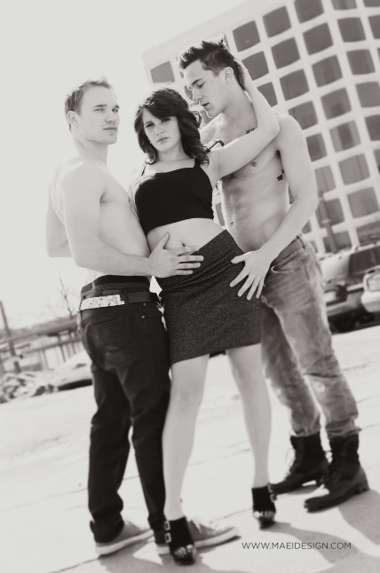 Female and Male model photo shoot of Model Talia, Kevin Meyer and RossCollab by Regina Wamba in Minnesota