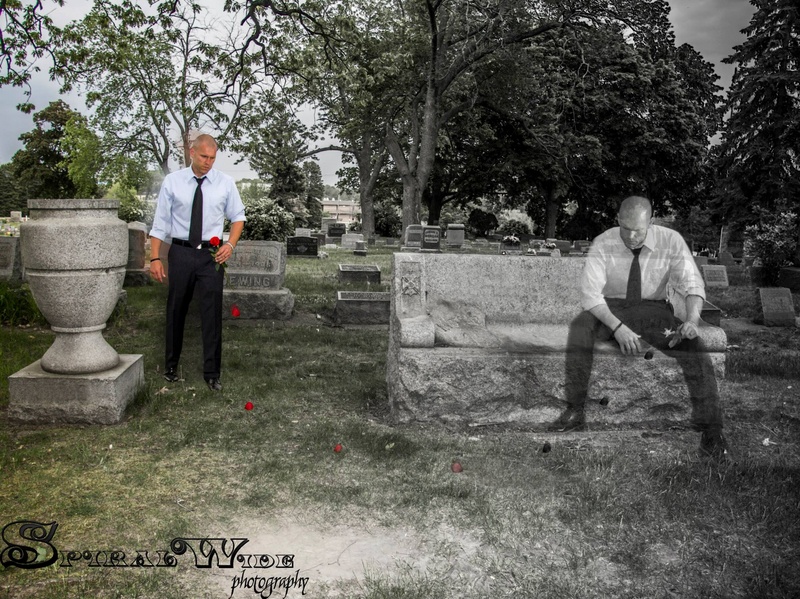 Male model photo shoot of Steven Swope by Spiral Wide Photography in Riverside Cemetery