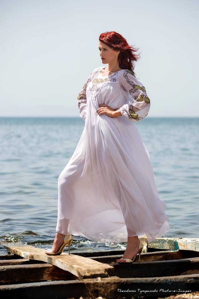 Female model photo shoot of Anna Liakou in thessaloniki Greece