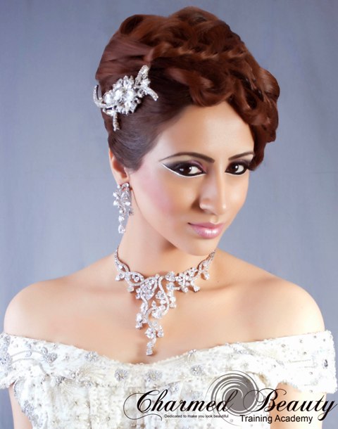 Female model photo shoot of Farzana Ahmed MUA by Shiraz Ahmed in Charmed Beauty Studio