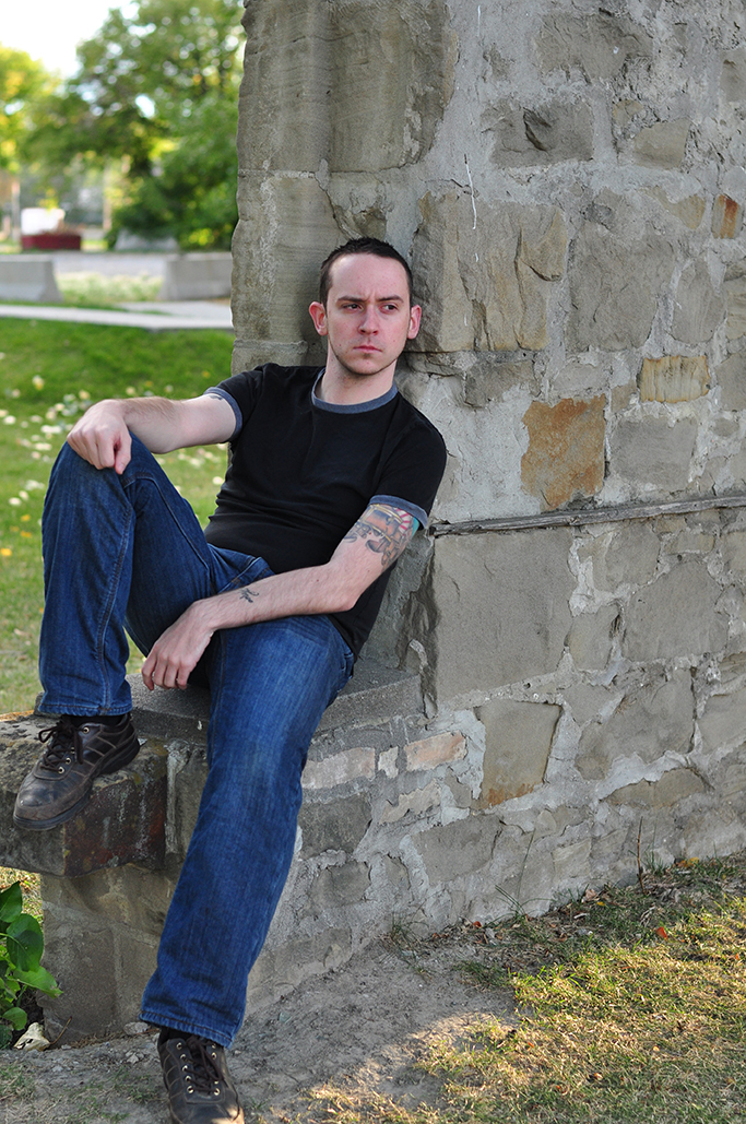 Male model photo shoot of Scott Adam Zanarky in Rundle Ruins, Calgary Alberta Canada