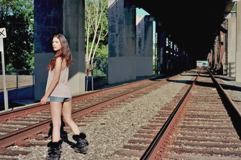 Female model photo shoot of Kris Rabbit by JdeLeon