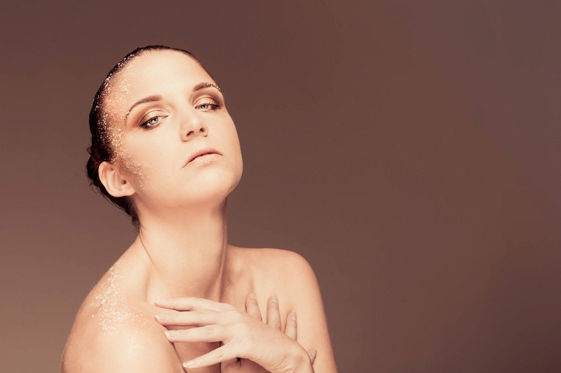 Female model photo shoot of Scarlett de la Calle by T8Photography, makeup by KP Makeup Artistry