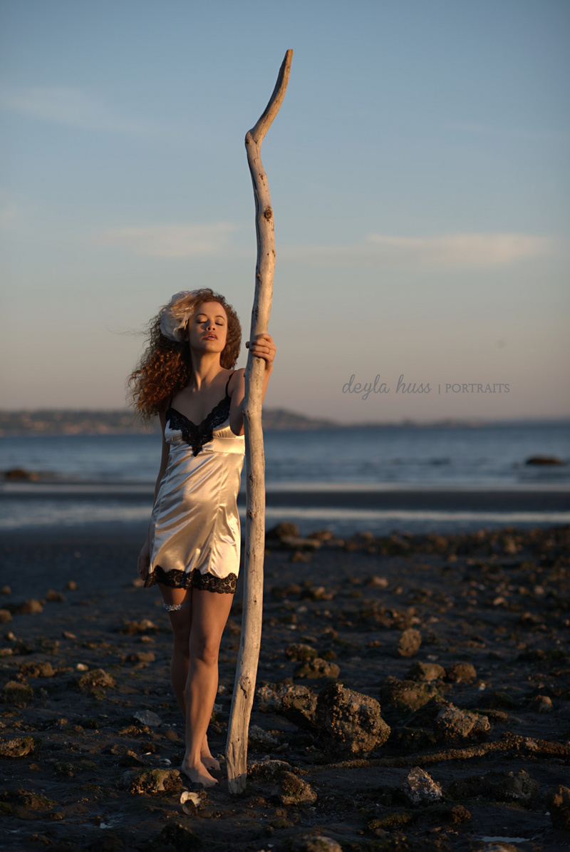Female model photo shoot of Deyla Huss Photography and Anjelika F in Seattle, WA, clothing designed by Tessa Kim