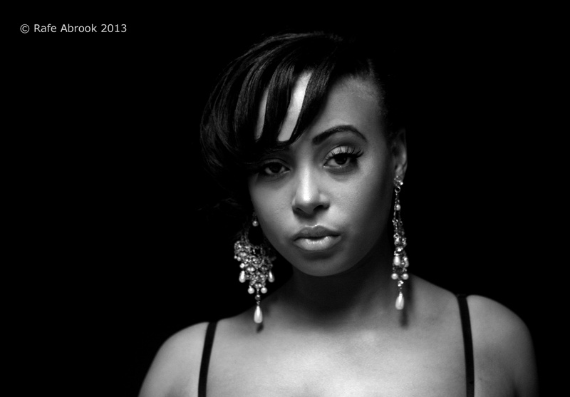 Male and Female model photo shoot of Rafe Abrook Photography and Ichtacia Jones in Nup End Studios, makeup by Jade MUA