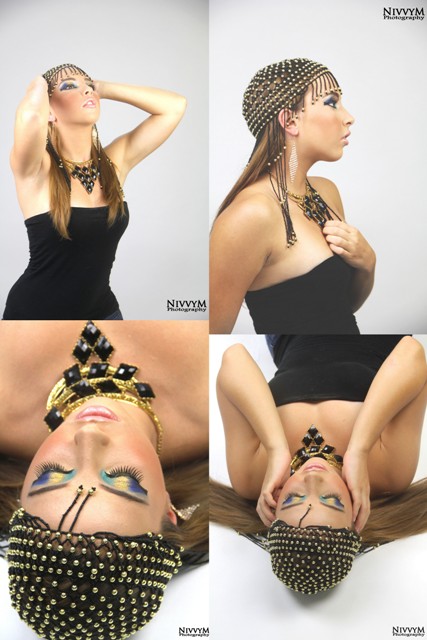 Female model photo shoot of NivvyMPhotography in HushLush Studio, makeup by HushLush Hair & Makeup 