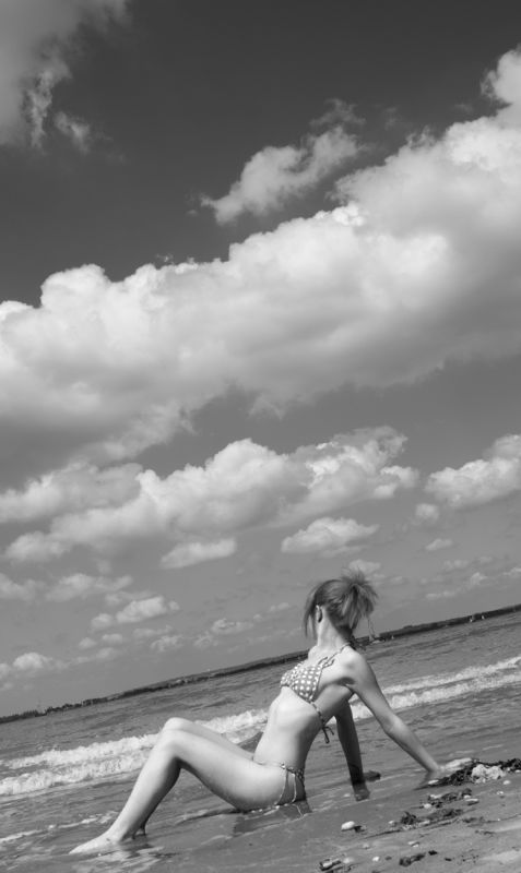 Female model photo shoot of natasha rossiter in west wittering beach