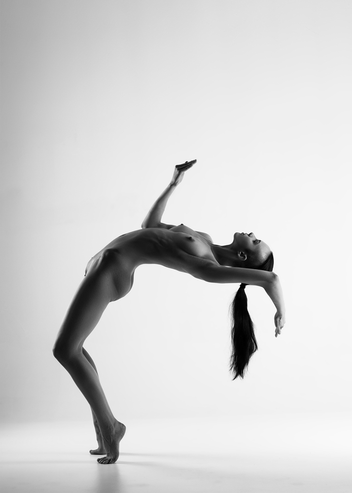 Male and Female model photo shoot of ArteLumen Nude and Marceline Sanguine in Studio