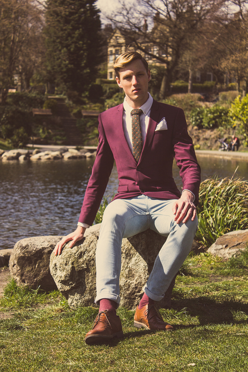 Male model photo shoot of Juraj Hudry in Greenhead Park, Huddersfield