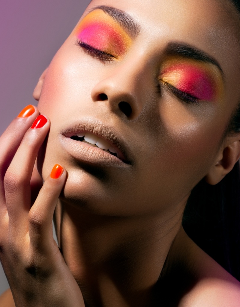 Female model photo shoot of Lisa M Nabb Makeup  and Jade Iris by Roneil Chavez