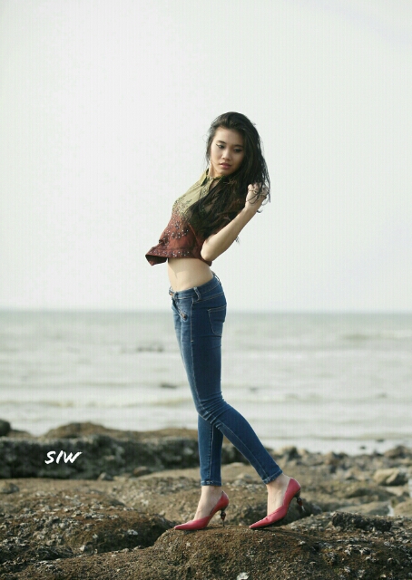 Female model photo shoot of eve siripan by SIW in bkk