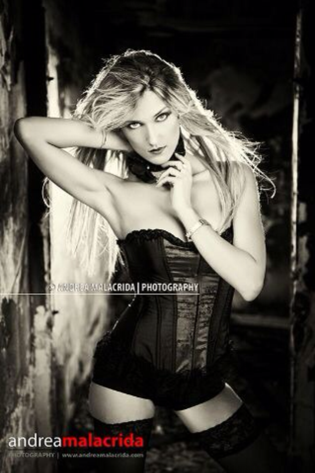 Female model photo shoot of Beatrice Galliano