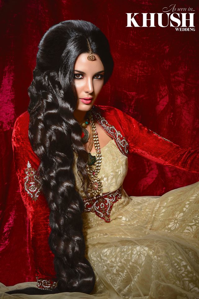 Female model photo shoot of Sofia Qayyum  in As seen in Khush Mag