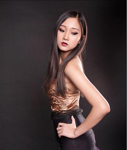Female model photo shoot of LitBlkLipstick  in East Vancouver Studios