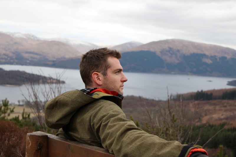 Male model photo shoot of Neil Harter in Loch Lomond, Scotland