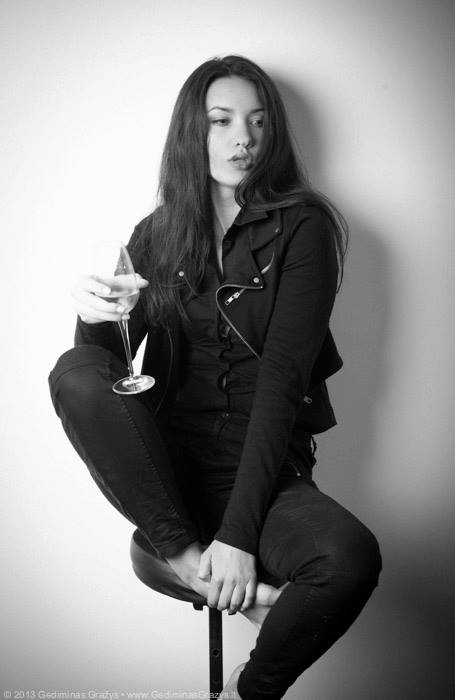 Female model photo shoot of Dominyka Chenk in Vilnius