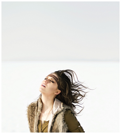 Female model photo shoot of westphotography in Frozen utah lake