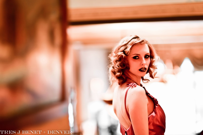 Female model photo shoot of Polina A by Tres J Benet in The Oxford Hotel