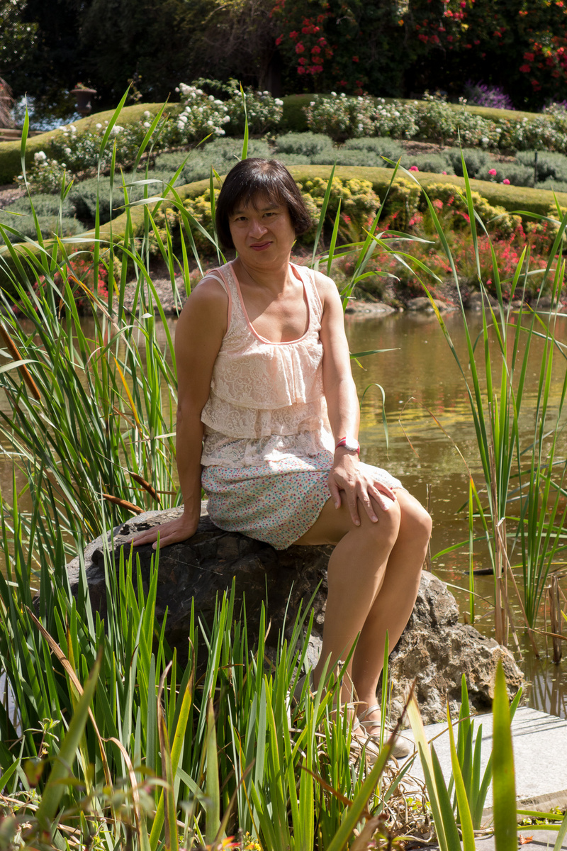 Female model photo shoot of Christine Tham by Christine Tham in Hunter Valley Gardens
