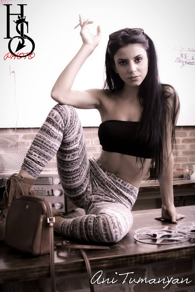 Female model photo shoot of Ani Tumanyan in Downtown Los Angeles