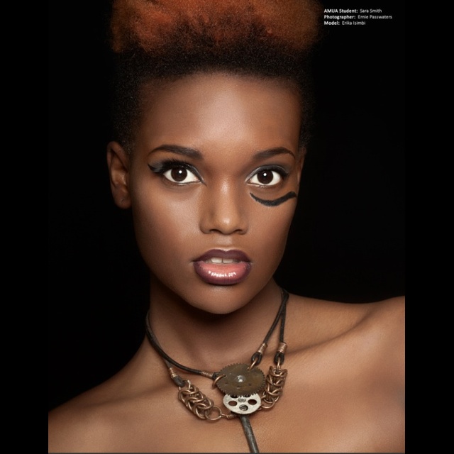 Female model photo shoot of Erika Isimbi in Academy of Make/up Arts
