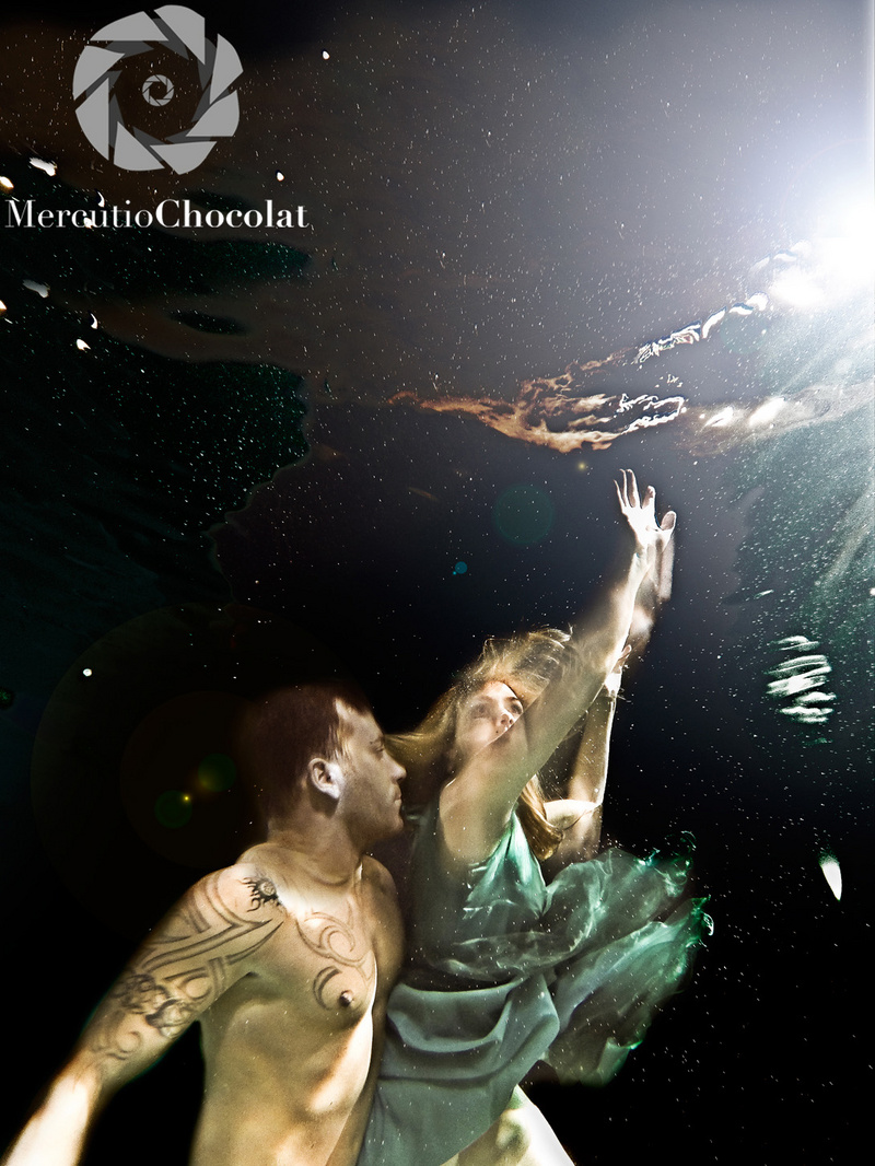 Male model photo shoot of mercutio chocolat in Underwater