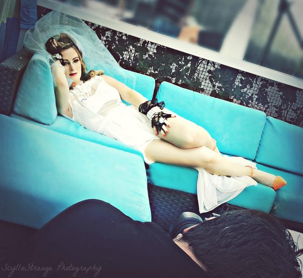 Female model photo shoot of ScyllaStrange Photo in The Clarendon Hotel - Lead Photographer: Tage Michael