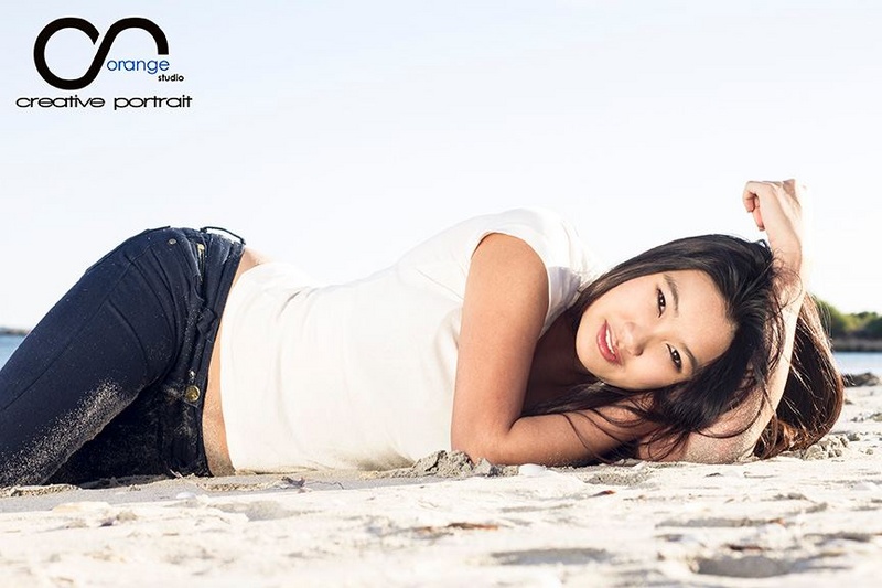Female model photo shoot of serene cho in Coogee Beach