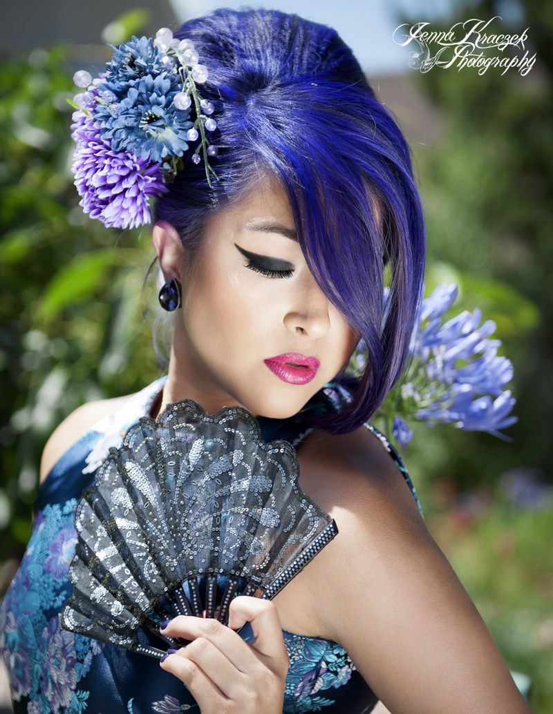 Female model photo shoot of Vicky Garza hairstylist by Jenna Kraczek in Floral Park