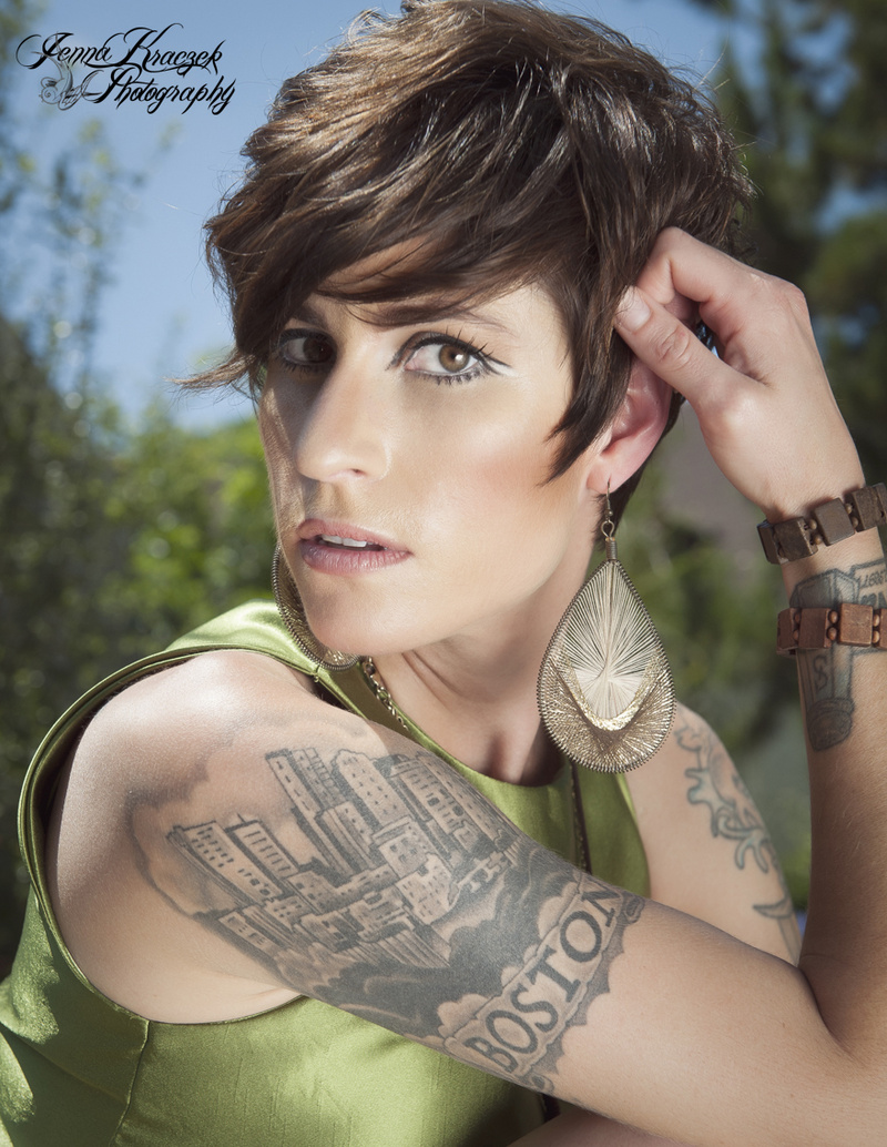 Female model photo shoot of Vicky Garza hairstylist by Jenna Kraczek