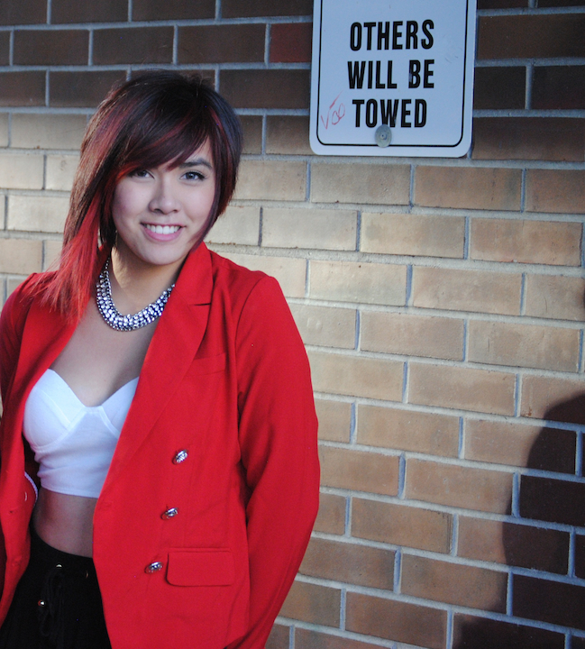 Female model photo shoot of Katana Lim in Downtown Calgary