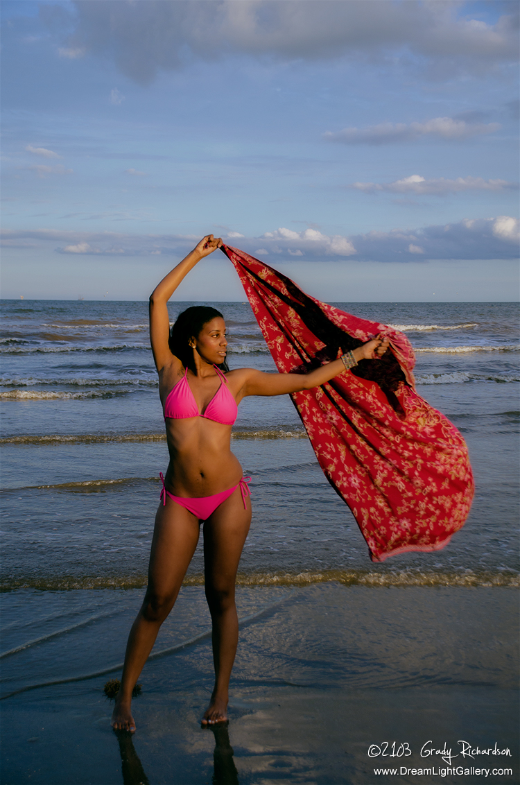 Male and Female model photo shoot of Grady Richardson and Shareeta Rae in Galveston, Texas