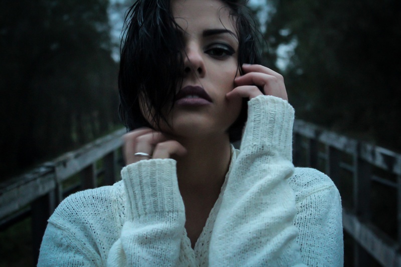 Female model photo shoot of MilaSam in Latvia