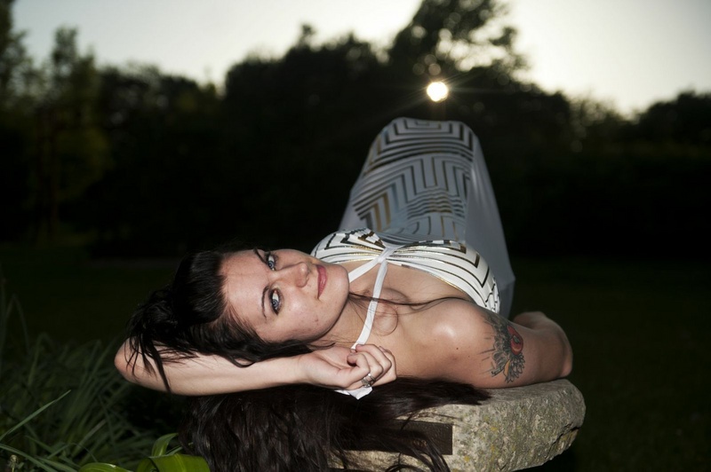 Female model photo shoot of Ariella Whitney in UW Arboretum