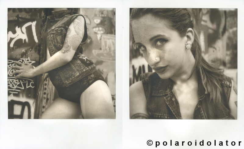 Male and Female model photo shoot of polaroidolator and Luxlee in Austin, TX