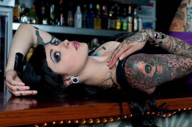 Female model photo shoot of Angie DAmato in Zhivago Nightclub