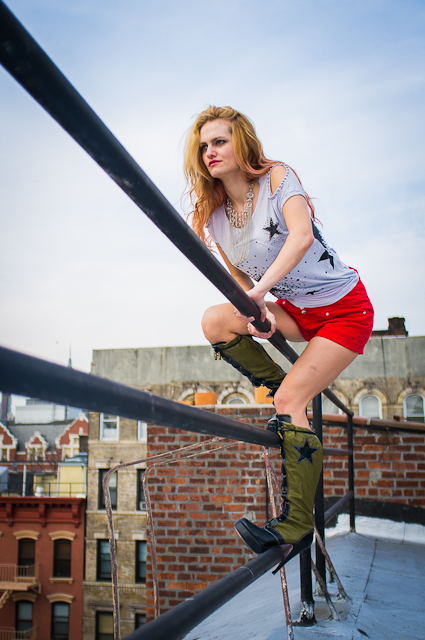 Female model photo shoot of LenaFox by Ben Lazar