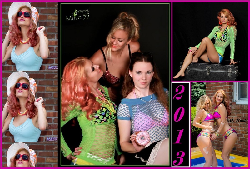 Female model photo shoot of LenaFox, clairecamille and Veronica Jules by Mike 55 Photography, Geary B and Bobby Maxxx