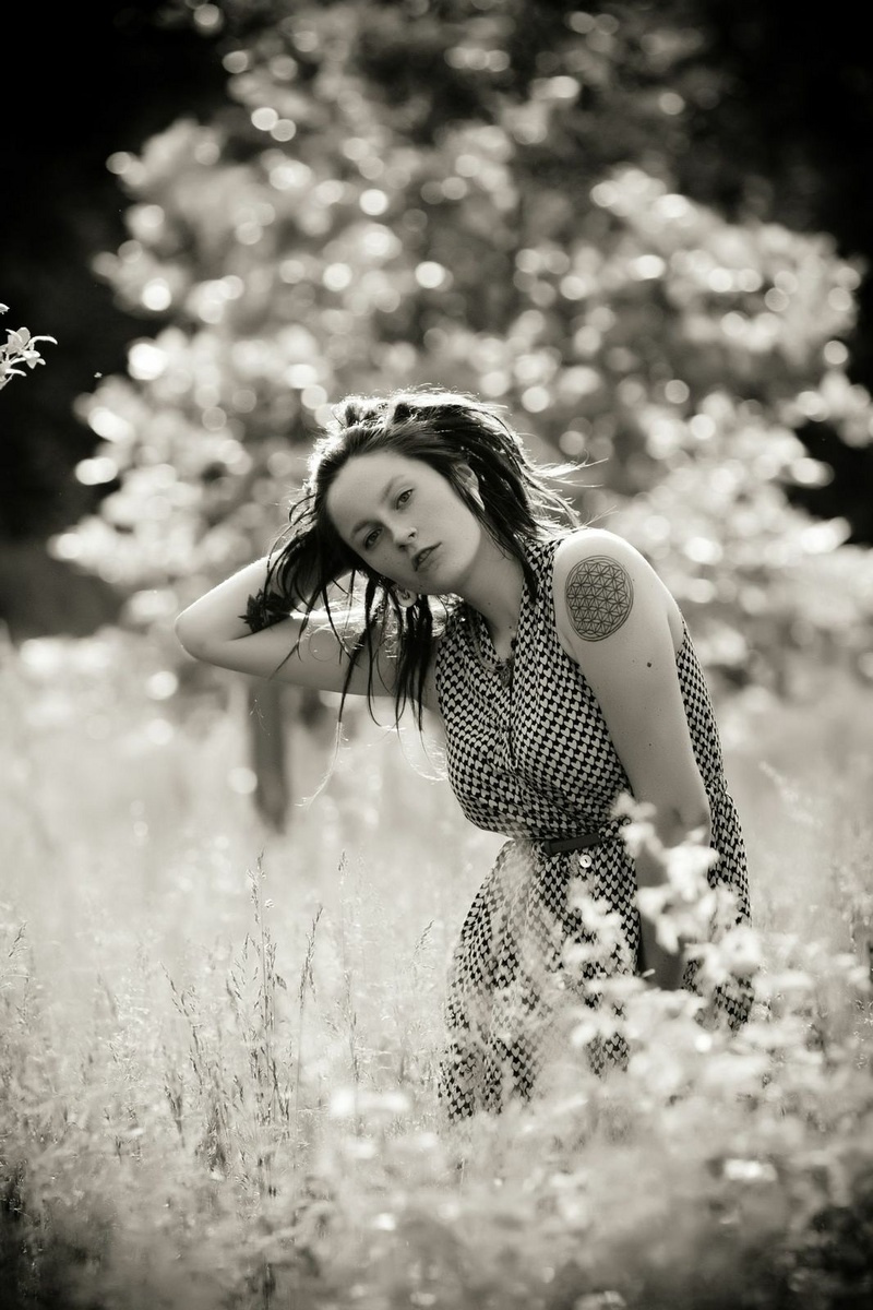 Female model photo shoot of Alena Bardey in hazel dell park, carmel IN