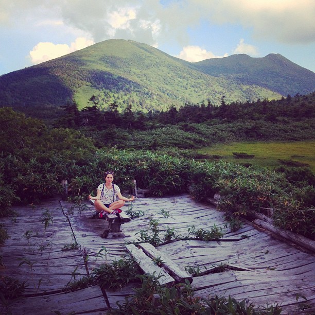 Female model photo shoot of Rachel Zevita in Haokkoda Mountains, Northern Japan
