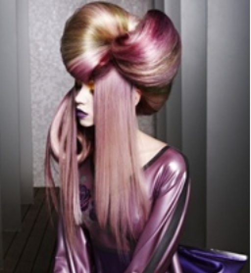 Female model photo shoot of Jessica Erby in Wella TrendVision