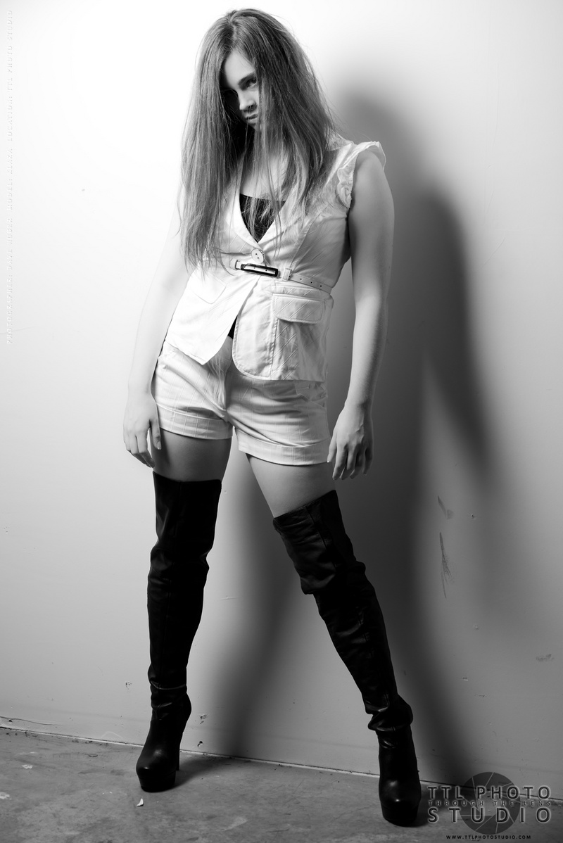 Female model photo shoot of Klara Janssen by DM Huber in TTL Photo Studio