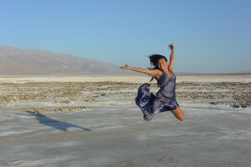 Female model photo shoot of Kimiko Rojas in Death Valley, NV