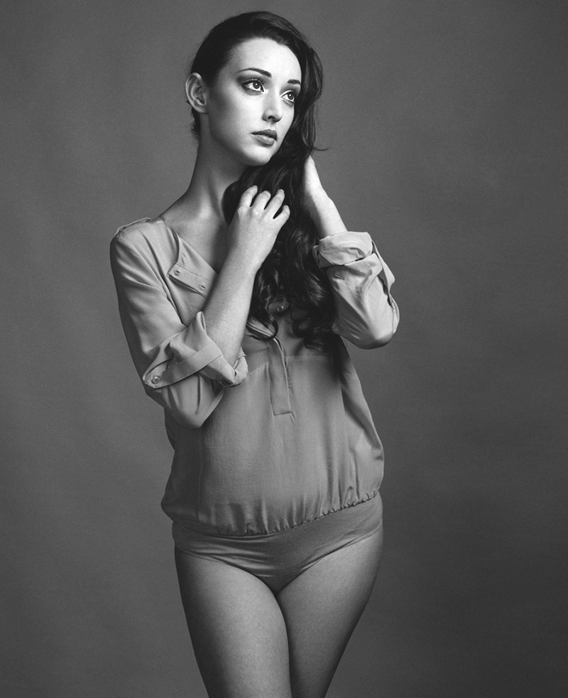 Female model photo shoot of SaraJH by AYC Photo, makeup by Vanita MUA