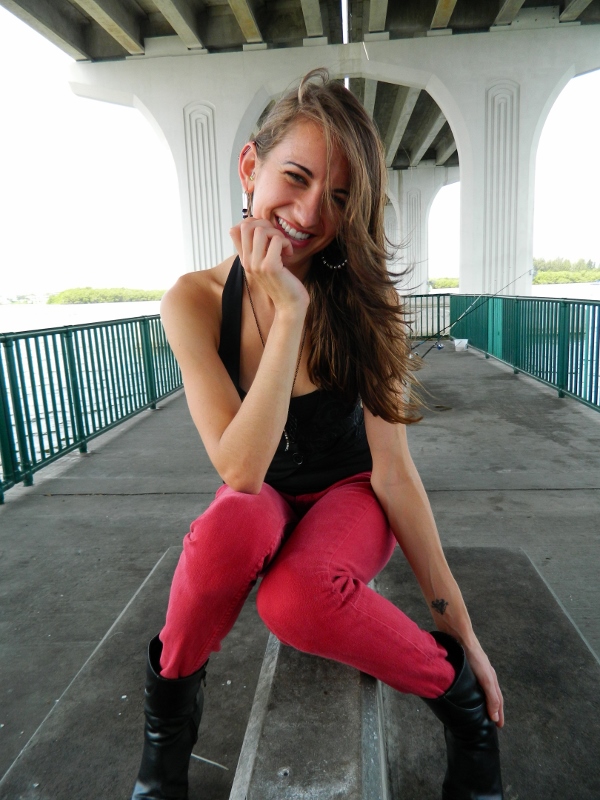 Female model photo shoot of Jada Bass in Riverside Bridge