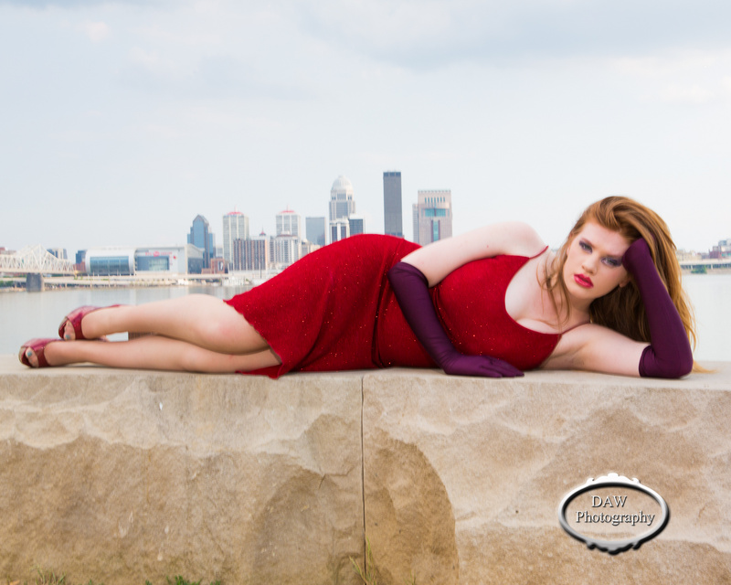 Female model photo shoot of AngelSeraiah in Louisville River Front