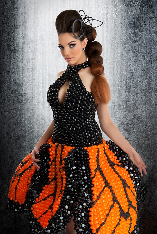 Female model photo shoot of Alayna Nicole by MJG Photography, clothing designed by Custom Balloon Dresses