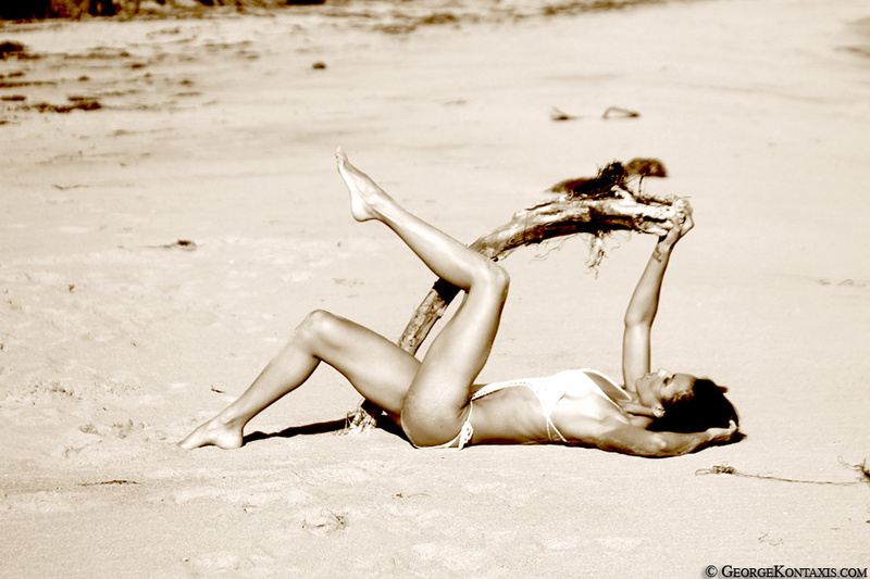 Female model photo shoot of Summer White in Malibu