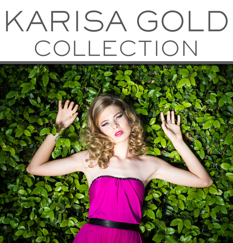 Female model photo shoot of Karisa Gold Collection in Sacramento, CA.