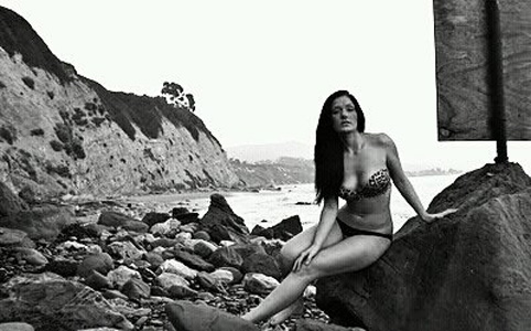 Female model photo shoot of Ryann Love in Santa Barbara Beach